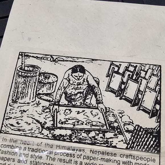 Handcrafted in Nepal Blank Paisley Note Cards Set 5 New in Package L👀K Vintage - Picture 1 of 13